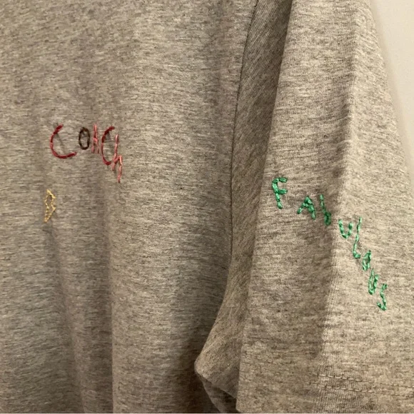 Coach Diary T-Shirt - NWT - Men’s Size Small - Heather Grey - Picture 6 of 12